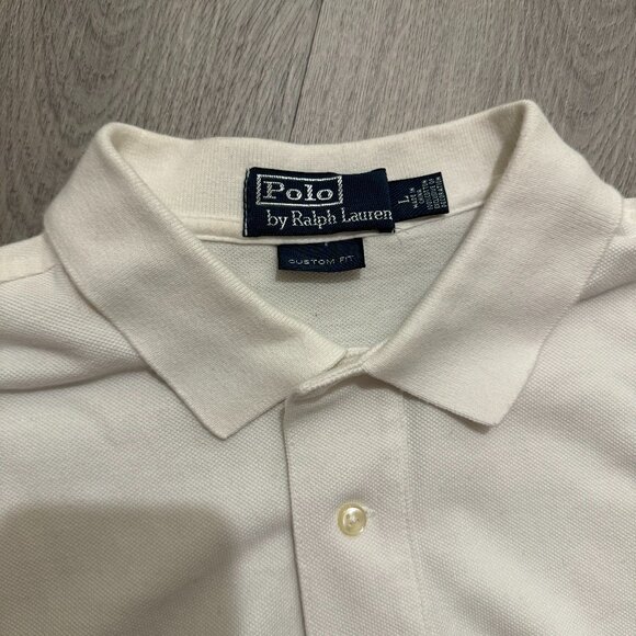 Men's Polo Ralph Lauren Custom Slim Fit Solid Mesh Polo Shirt - Picture 2 of 4